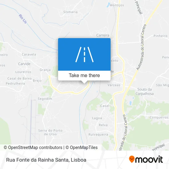 Rua Fonte da Rainha Santa map