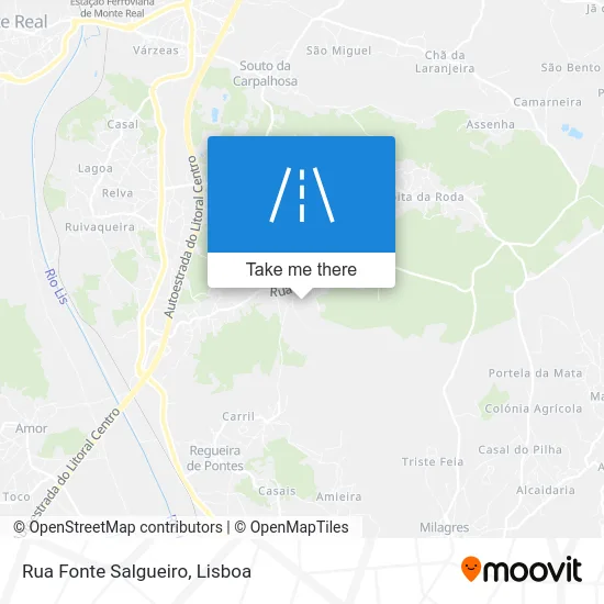 Rua Fonte Salgueiro map