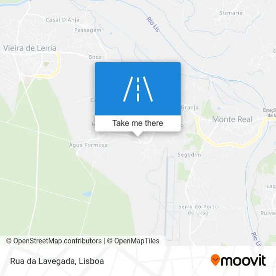Rua da Lavegada map