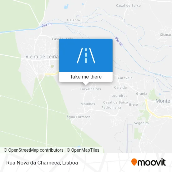 Rua Nova da Charneca map