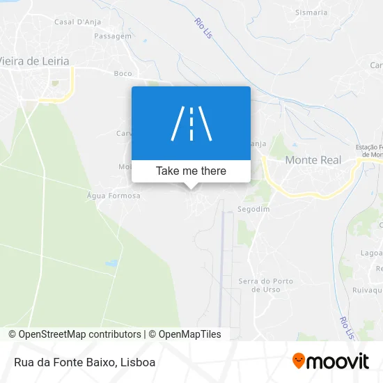 Rua da Fonte Baixo map