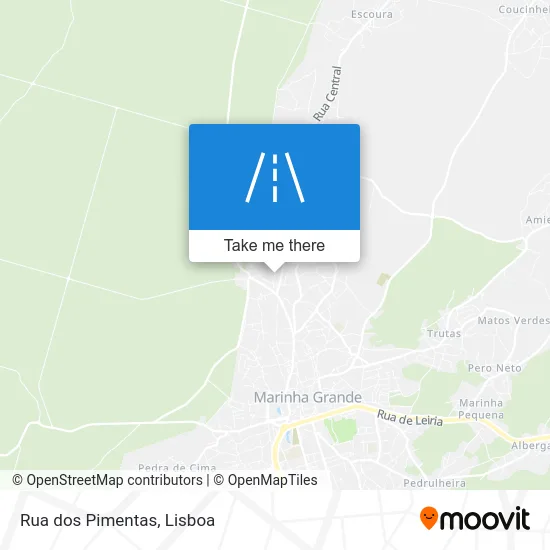 Rua dos Pimentas map