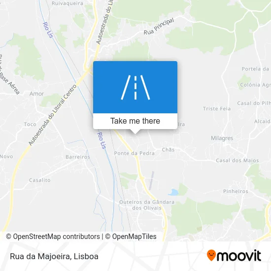 Rua da Majoeira map
