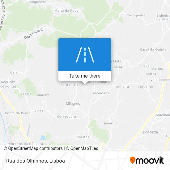 Rua dos Olhinhos map