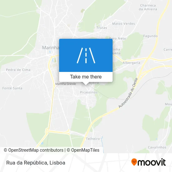 Rua da República map