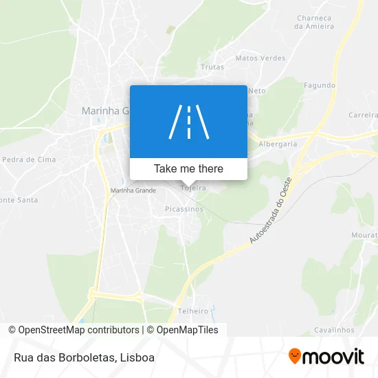 Rua das Borboletas map