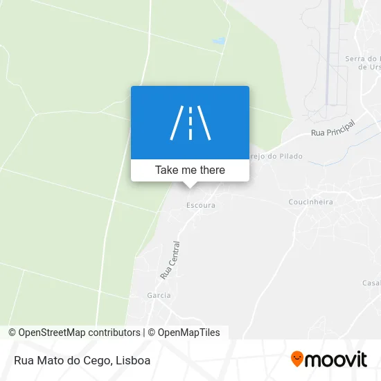 Rua Mato do Cego map