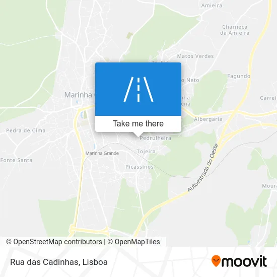 Rua das Cadinhas map