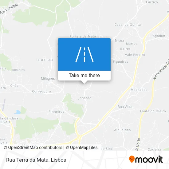 Rua Terra da Mata map