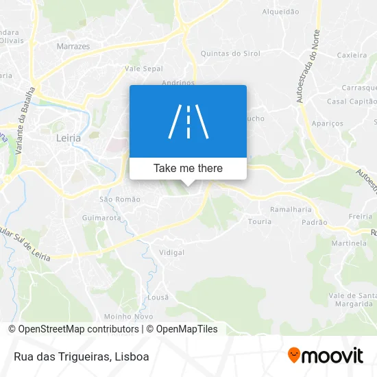 Rua das Trigueiras map