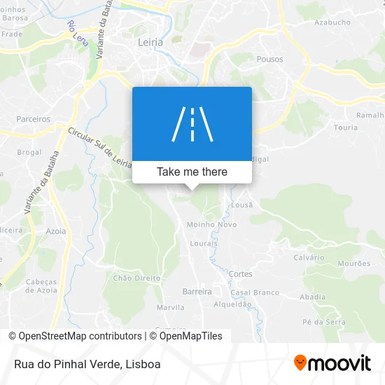 Rua do Pinhal Verde map