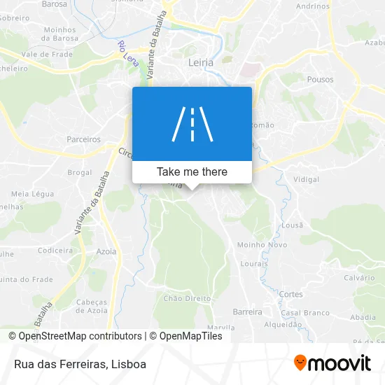 Rua das Ferreiras map