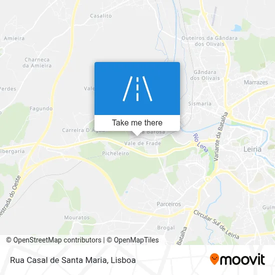 Rua Casal de Santa Maria map
