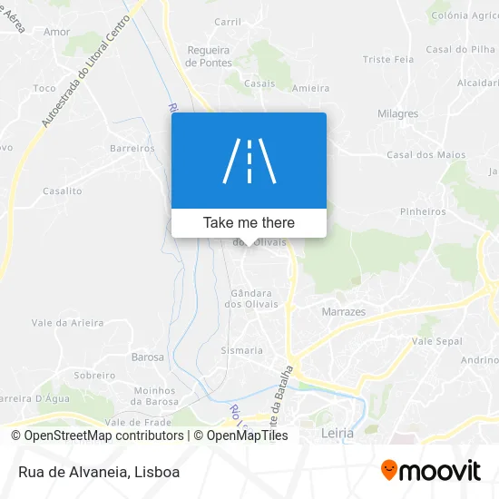 Rua de Alvaneia map