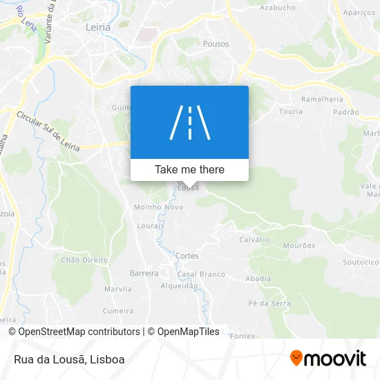 Rua da Lousã map