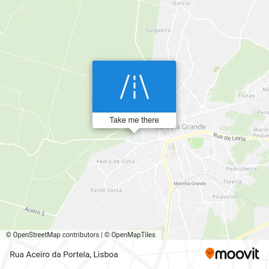 Rua Aceiro da Portela map