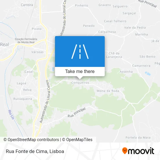 Rua Fonte de Cima map