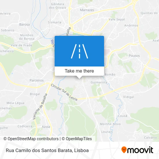 Rua Camilo dos Santos Barata map