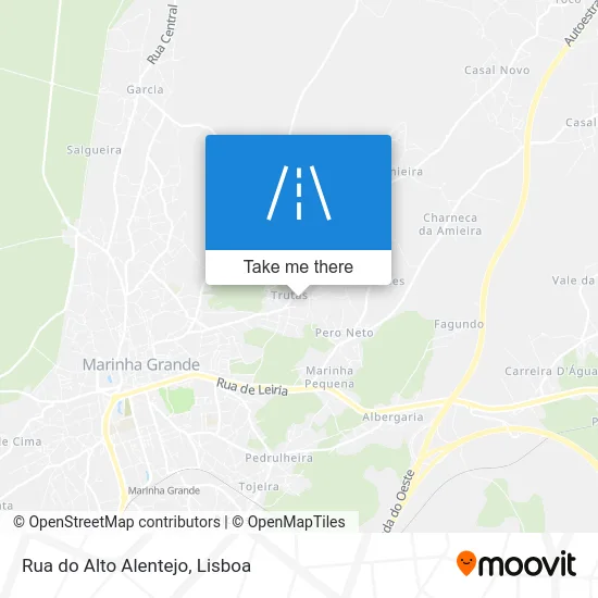 Rua do Alto Alentejo map