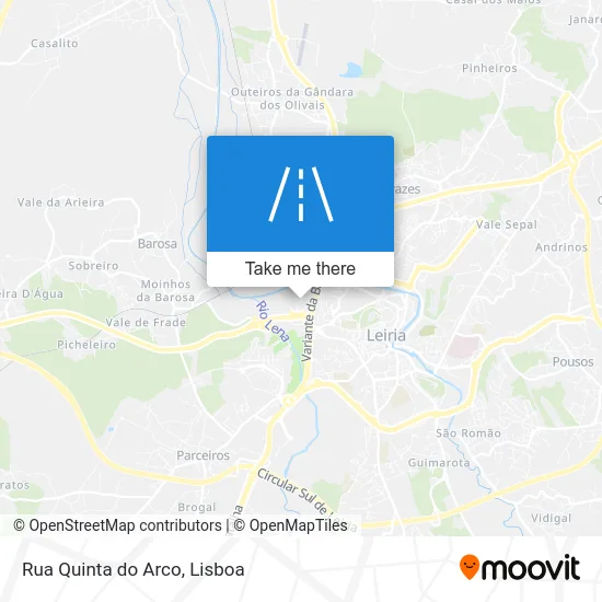 Rua Quinta do Arco map