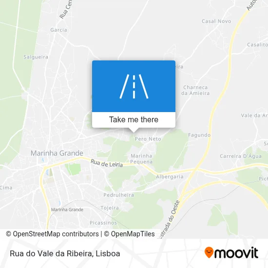 Rua do Vale da Ribeira map
