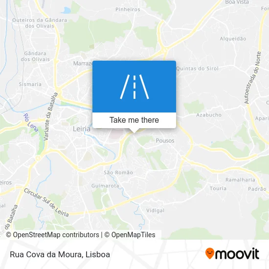 Rua Cova da Moura map
