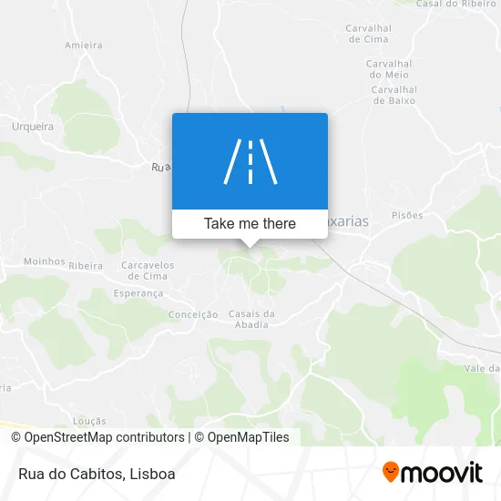 Rua do Cabitos map