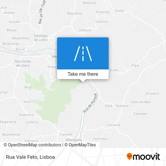 Rua Vale Feto map