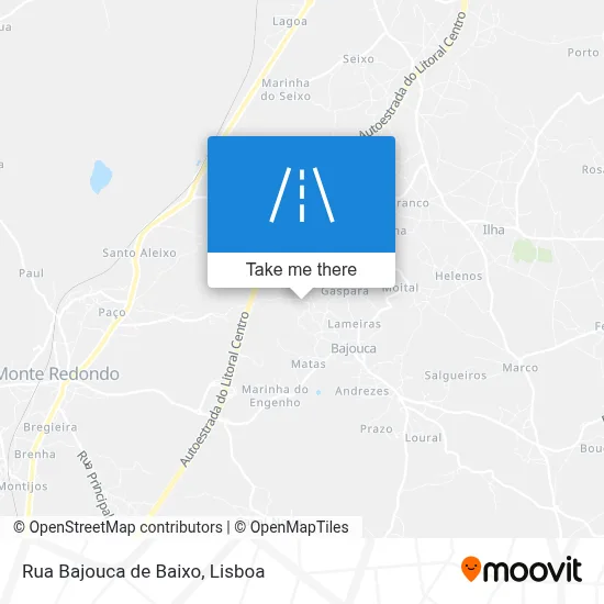 Rua Bajouca de Baixo map