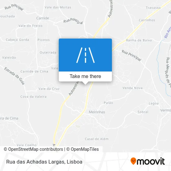 Rua das Achadas Largas map