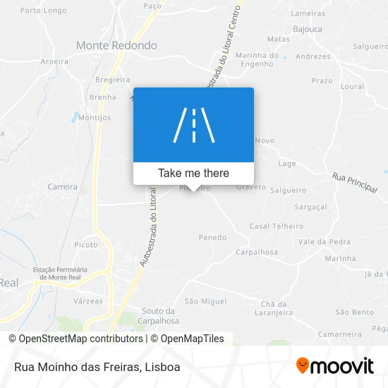 Rua Moinho das Freiras map