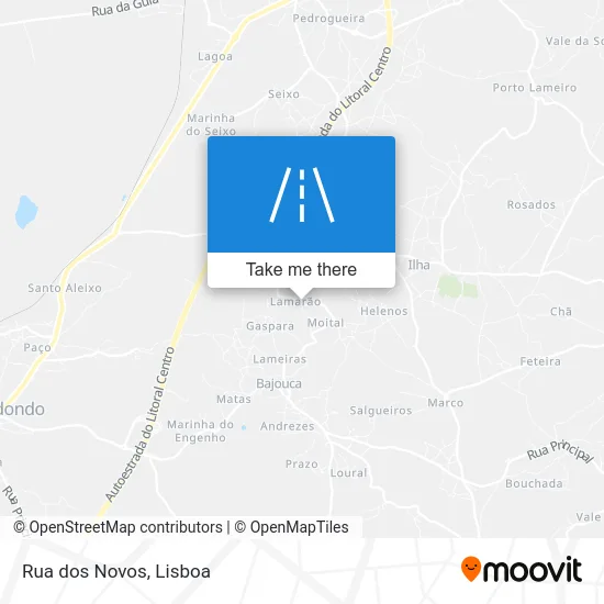 Rua dos Novos map