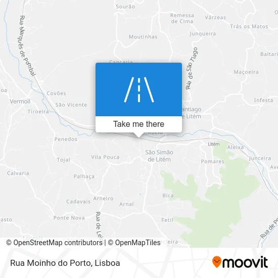 Rua Moinho do Porto map