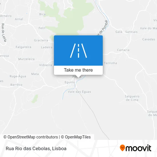 Rua Rio das Cebolas map