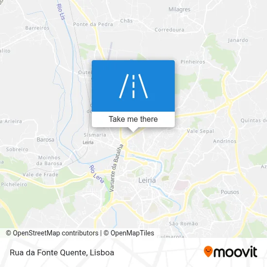 Rua da Fonte Quente map