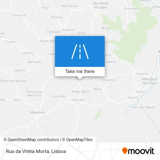 Rua da Vinha Morta map