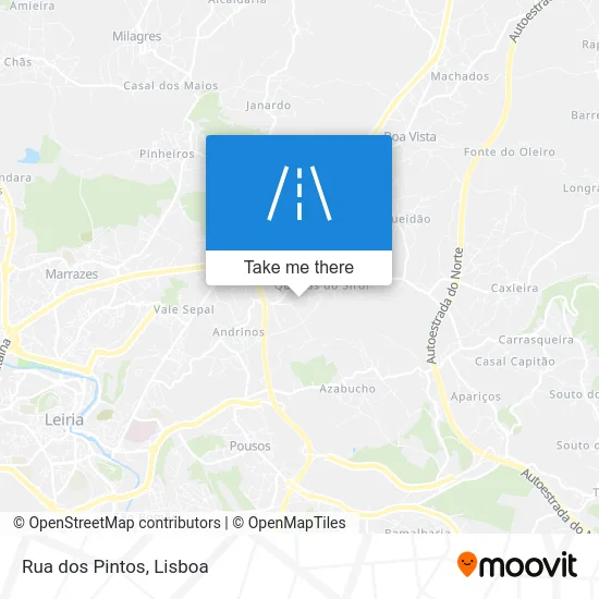 Rua dos Pintos map
