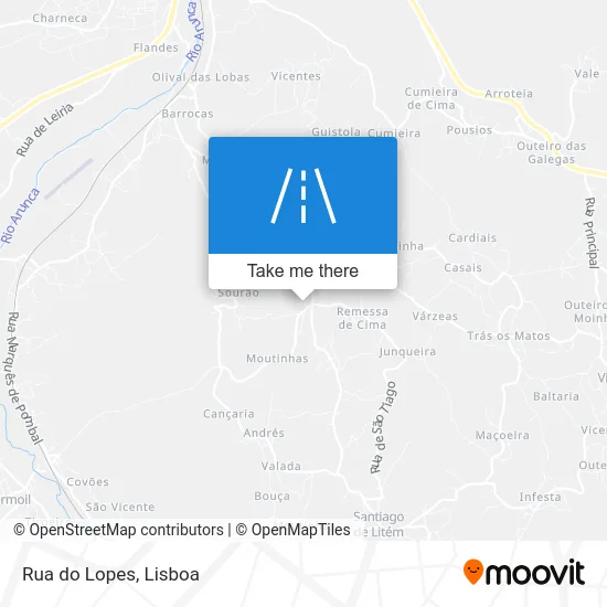 Rua do Lopes map
