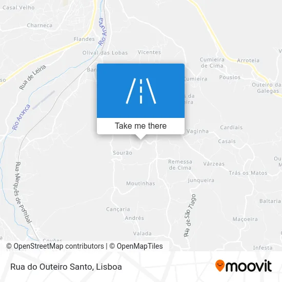 Rua do Outeiro Santo map