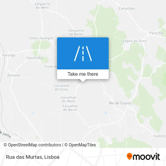 Rua das Murtas map