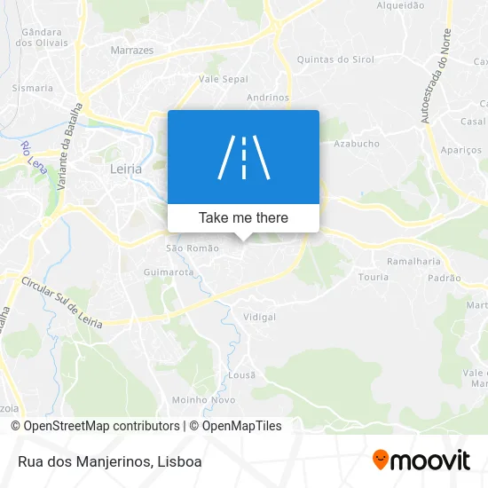 Rua dos Manjerinos map