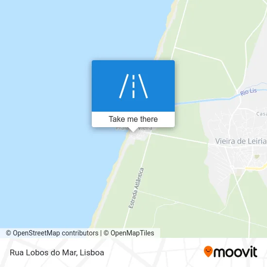 Rua Lobos do Mar map