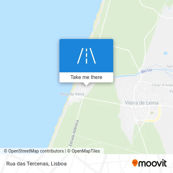 Rua das Tercenas map