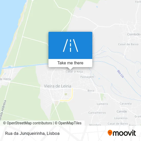 Rua da Junqueirinha map