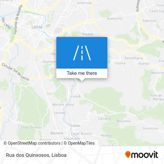 Rua dos Quinxosos map