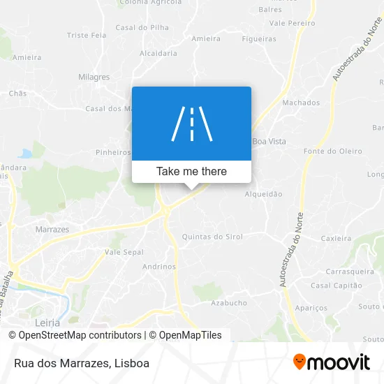 Rua dos Marrazes map