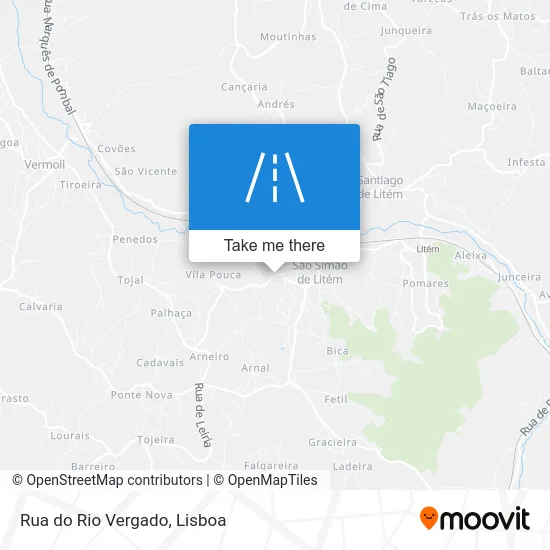 Rua do Rio Vergado map