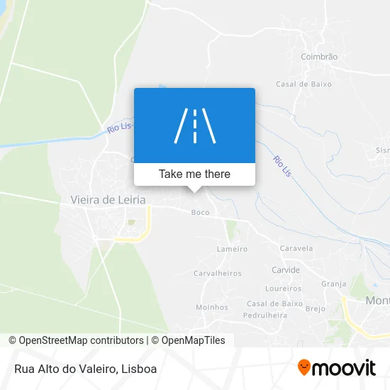 Rua Alto do Valeiro map