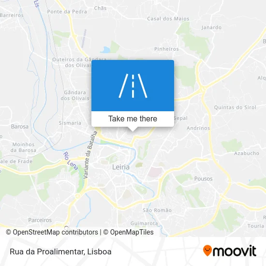 Rua da Proalimentar map