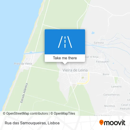 Rua das Samouqueiras map